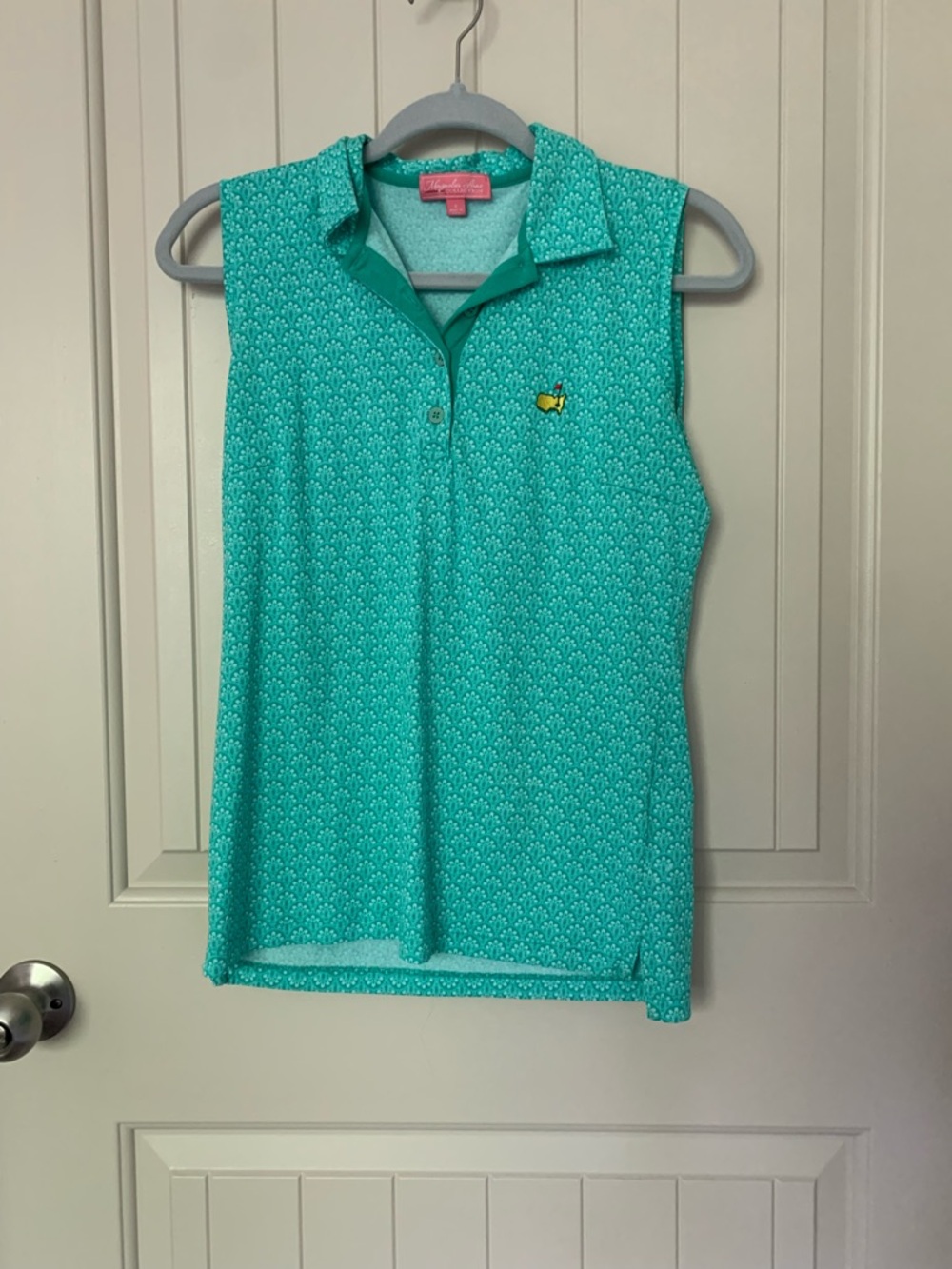 Masters Magnolia Lane Women’s Sleeveless Seafoam Green Top Size Small